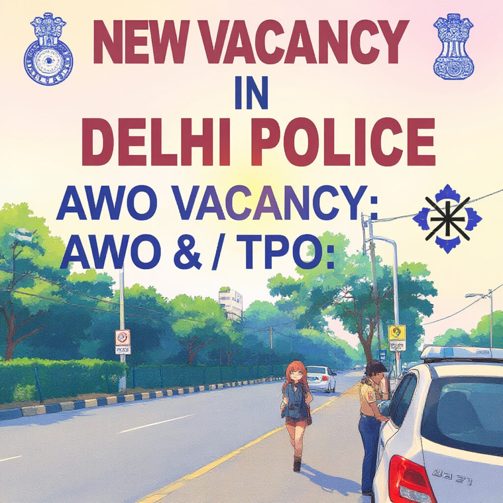 New Vacancy in Delhi Police: AWO / TPO — What Students Must Know