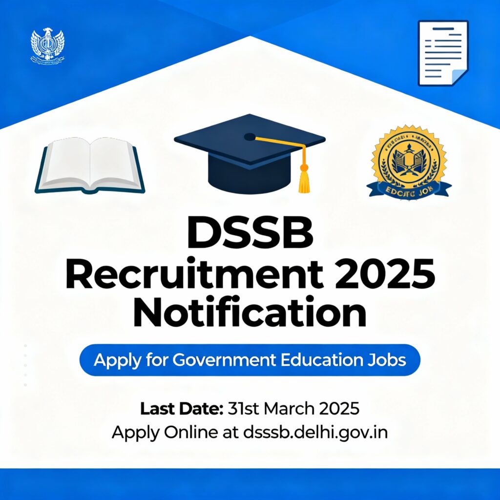 DSSSB RECRUITMENT 2025