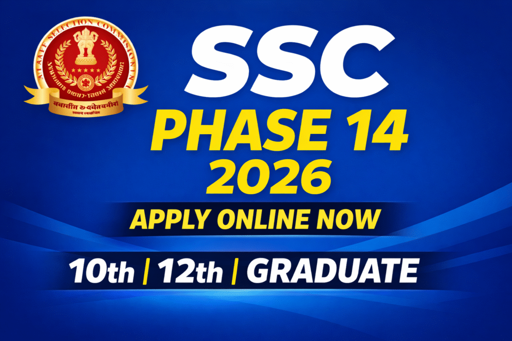 SSC Phase 14 2026 recruitment campaign