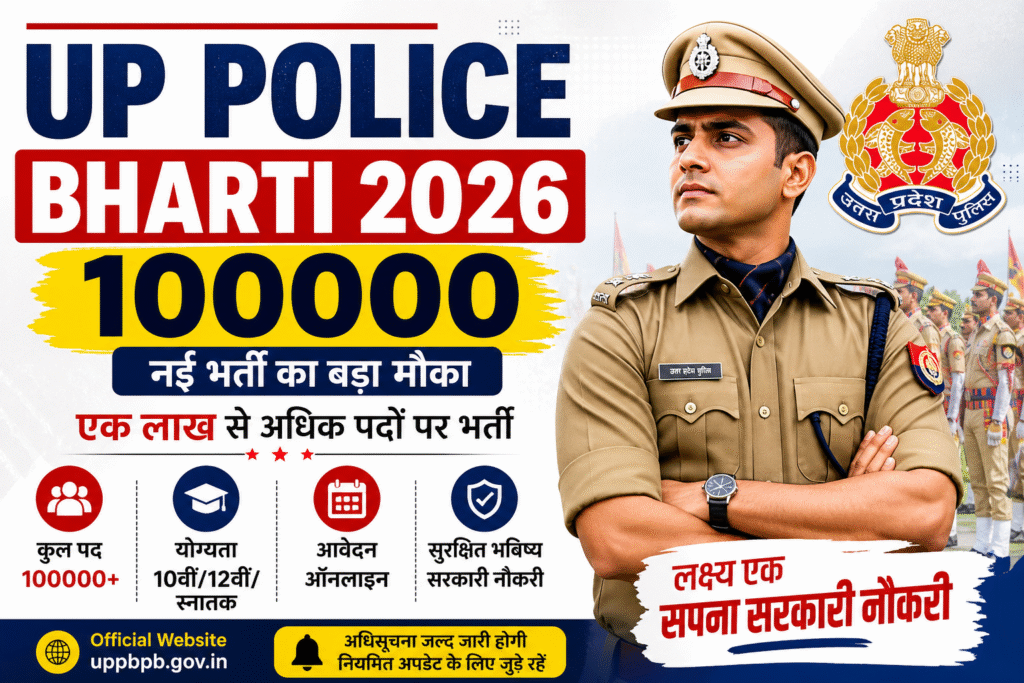 UP Police recruitment poster 2026