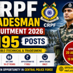 CRPF Tradesman Recruitment 2026