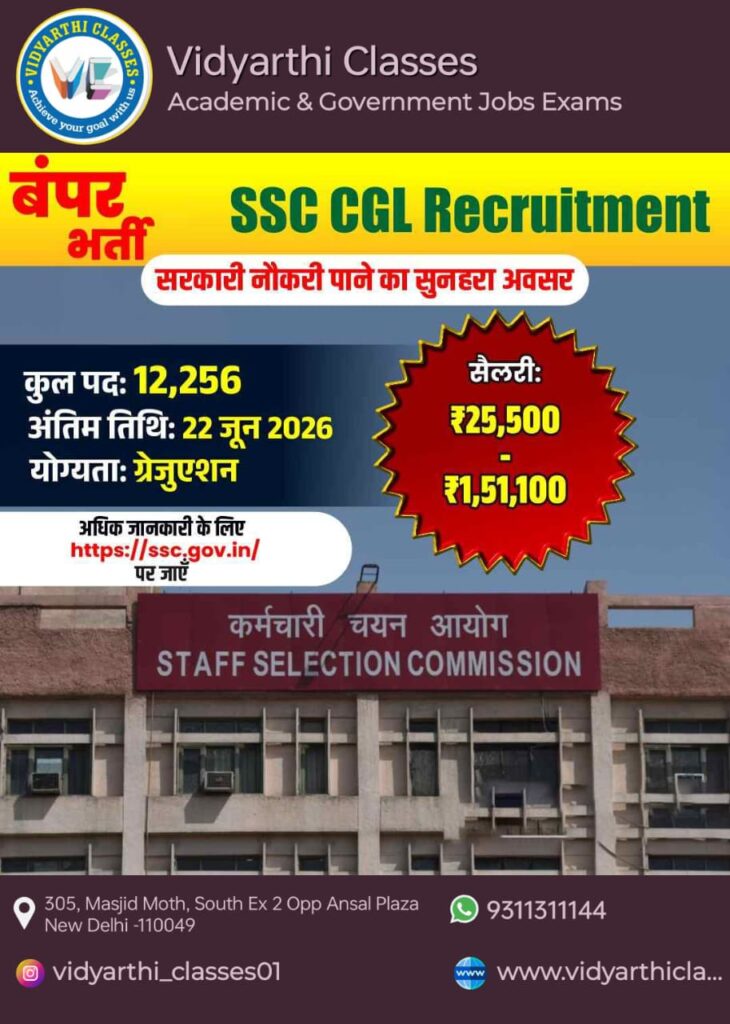 SSC CGL 2026 Notification